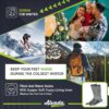 Alvada Merino Wool Hiking Socks Thermal Warm Crew Winter Boo...