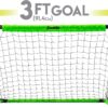 Franklin Sports Kids Mini Soccer Goal Set - Backyard + Indoo...