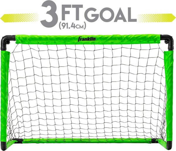 Franklin Sports Kids Mini Soccer Goal Set - Backyard + Indoo...