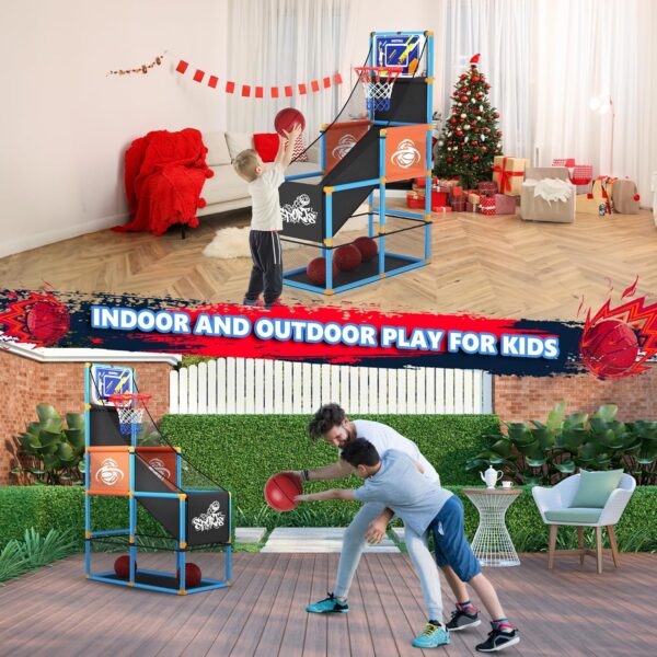Arcade Basketball Game Set Boy Toys: Indoor Basketball Hoop ...