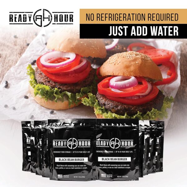 Ready Hour, Black Bean Burger Mix, Real Non-Perishable Recip...