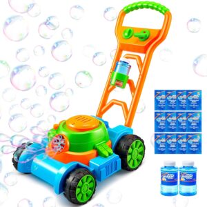 SLOOSH Bubble Lawn Mower Toddler Toys - Kids Bubble Machine ...