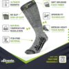 Alvada Merino Wool Hiking Socks Thermal Warm Crew Winter Boo...