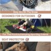 Tirrinia Waterproof Outdoor Blanket with Sherpa Lining, Wind...