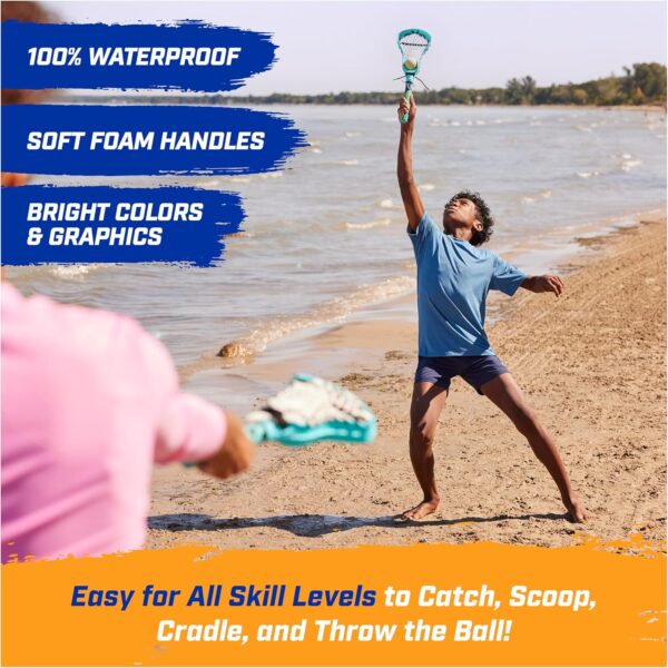 SwimWays Hydro Lacrosse, Blue, Outdoor Games for Adults & Ki...