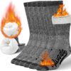 Alvada Merino Wool Hiking Socks Thermal Warm Crew Winter Boo...