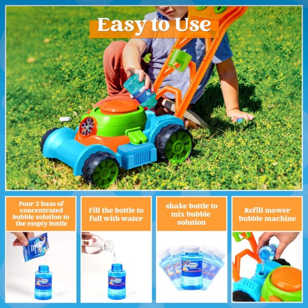 SLOOSH Bubble Lawn Mower Toddler Toys - Kids Bubble Machine ...