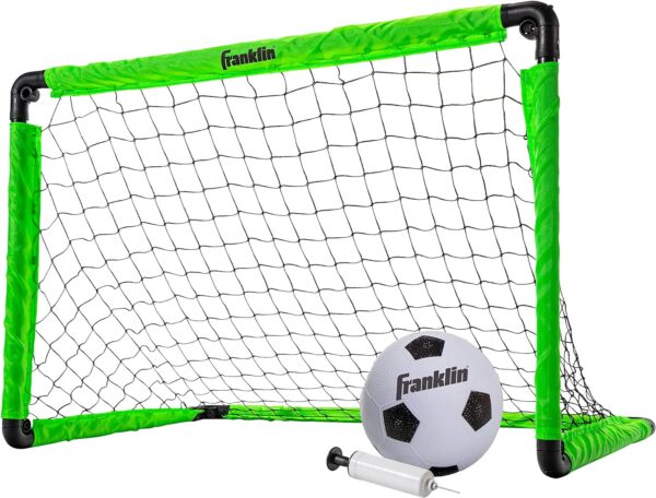 Franklin Sports Kids Mini Soccer Goal Set - Backyard + Indoo...