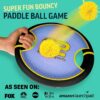 Fun Bouncy Paddle & Stringy Ball Toss & Catch Game - Easy to...