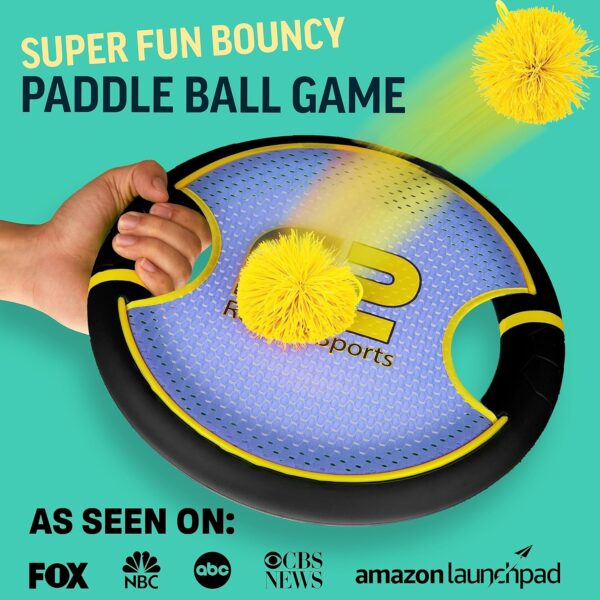 Fun Bouncy Paddle & Stringy Ball Toss & Catch Game - Easy to...