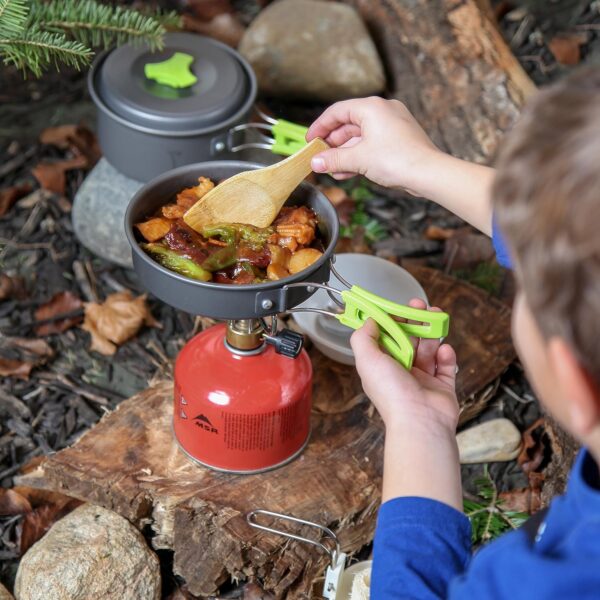 MalloMe Camping Cookware Mess Kit for Backpacking Gear – Cam...