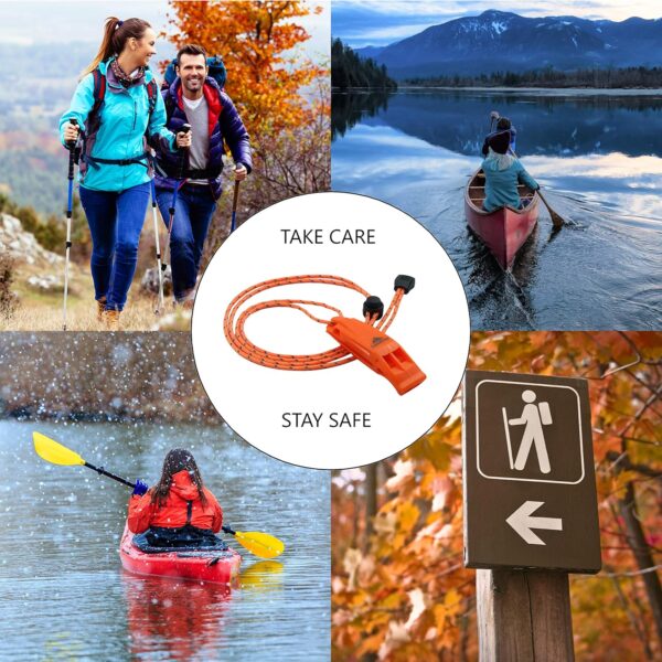 Emergency Whistles with Lanyard Safety Whistle Survival Shri...