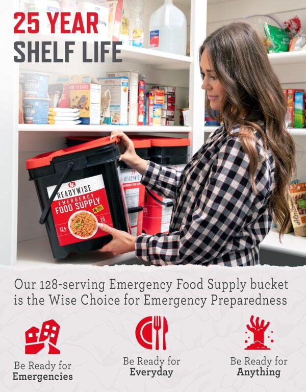 READYWISE - Emergency Food Supply, 132 Servings, 1 Bucket, F...