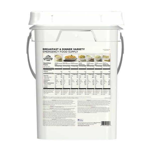 Augason Farms Breakfast and Dinner Variety Pail Emergency Fo...