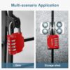 Puroma 4 Pack Combination Lock for Locker 4 Digit Outdoor Wa...