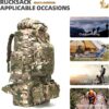 100L Camping Hiking Backpack,Molle military Tactical rucksac...