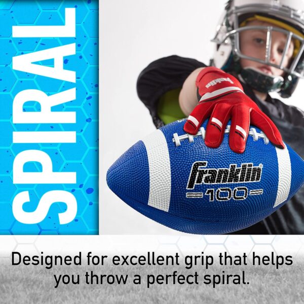 Franklin Sports Kids Junior Football - Grip-Rite 100 Youth J...