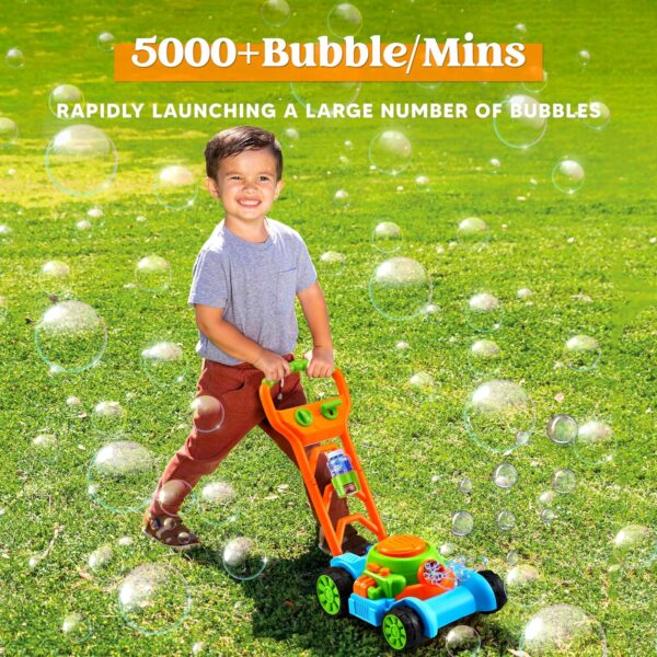 SLOOSH Bubble Lawn Mower Toddler Toys - Kids Bubble Machine ...