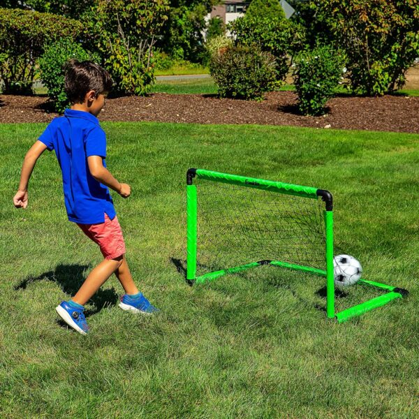 Franklin Sports Kids Mini Soccer Goal Set - Backyard + Indoo...