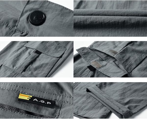 Quick Dry Cargo Pants Men's Outdoor Casual Workout Breathabl...