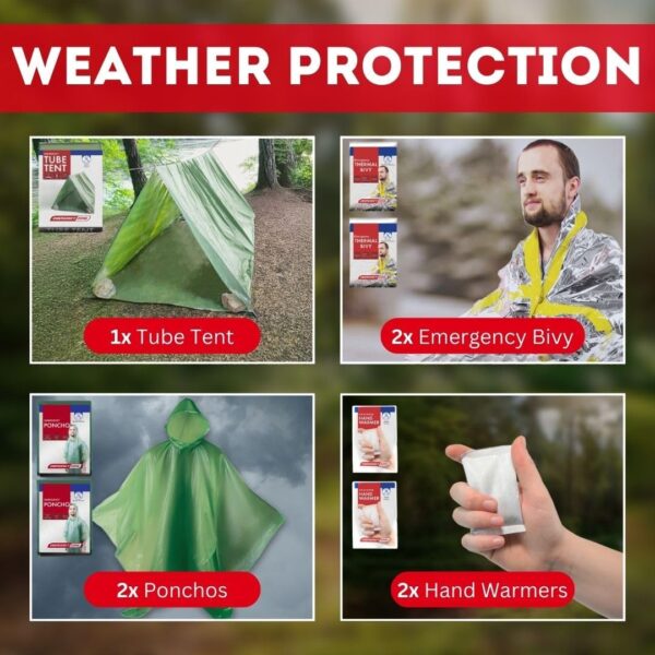 Urban Emergency Survival Kit - 2 or 4 Person Bug Out Bag | 7...