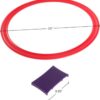 Hey! Play! Hopscotch Ring Game-10 Multi-Colored Plastic Ring...