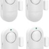 Door Window Alarm, 4 Pack 120DB Pool Alarm for Door, Home Se...