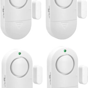 Door Window Alarm, 4 Pack 120DB Pool Alarm for Door, Home Se...