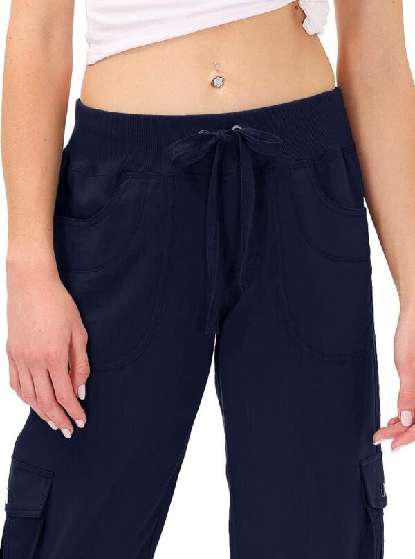 MoFiz Womens Capris with Pockets Loose Fit Casual Capri Pant...
