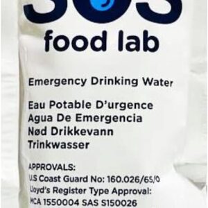 SOS 78804 Emergency Drinking Water Pouch, 125ml