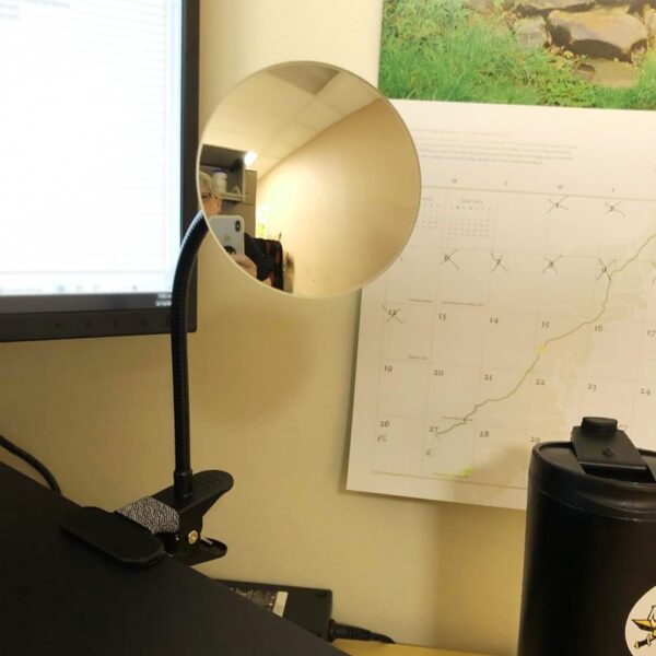 Ampper Clip On Security Mirror, Convex Cubicle Mirror for Pe...