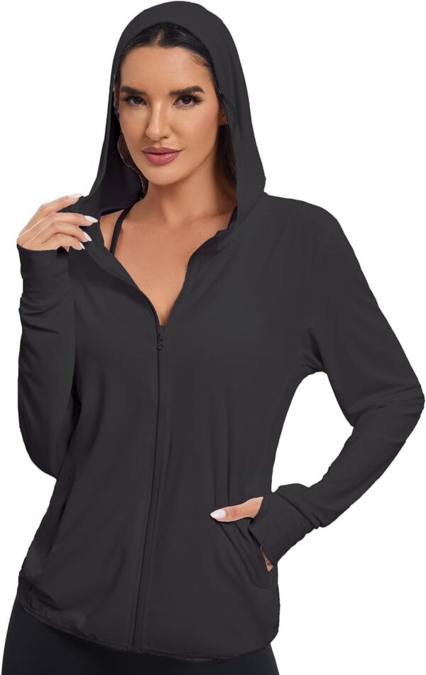 Women's Sun Protection Jacket UPF 50+ Full Zipper Long Sleev...