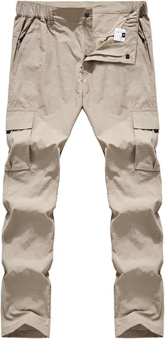 Quick Dry Cargo Pants Men's Outdoor Casual Workout Breathabl...