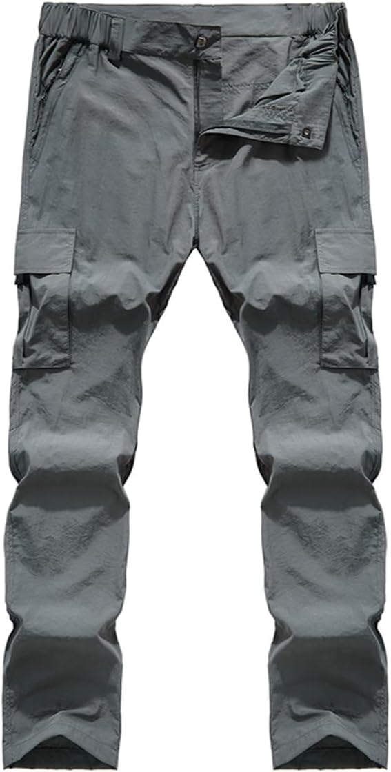Quick Dry Cargo Pants Men's Outdoor Casual Workout Breathabl...