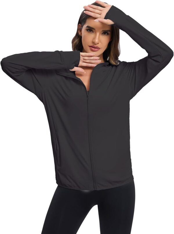 Women's Sun Protection Jacket UPF 50+ Full Zipper Long Sleev...
