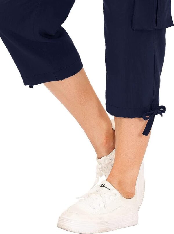 MoFiz Womens Capris with Pockets Loose Fit Casual Capri Pant...