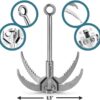 Grappling Hook with 10m Rope – Multifunctional QUADPALM Grap...