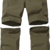 Boy’s Convertible Hiking Pants Lightweight Quick Dry Zip Off...
