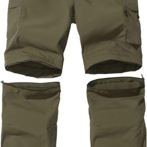 Boy’s Convertible Hiking Pants Lightweight Quick Dry Zip Off...