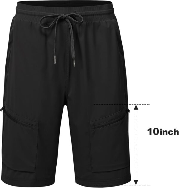 MoFiz Womens 10" Long Shorts for Women Knee Length Quick Dry...