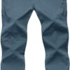 TBMPOY Men's Lightweight Hiking Pants with Belt 5 Zip Pocket...