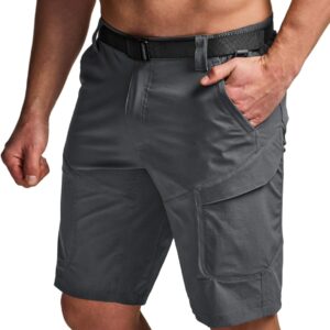 CQR Men's Hiking Cargo Shorts, Quick Dry Stretch Tactical Ou...