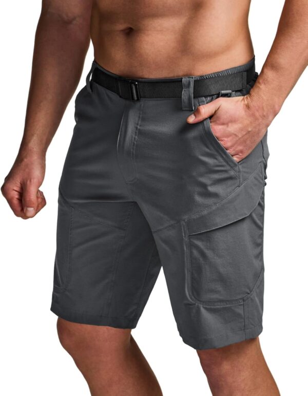 CQR Men's Hiking Cargo Shorts, Quick Dry Stretch Tactical Ou...