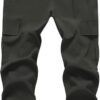 Boy's Cargo Joggers Pants Youth Quick Dry Hiking Lightweight...