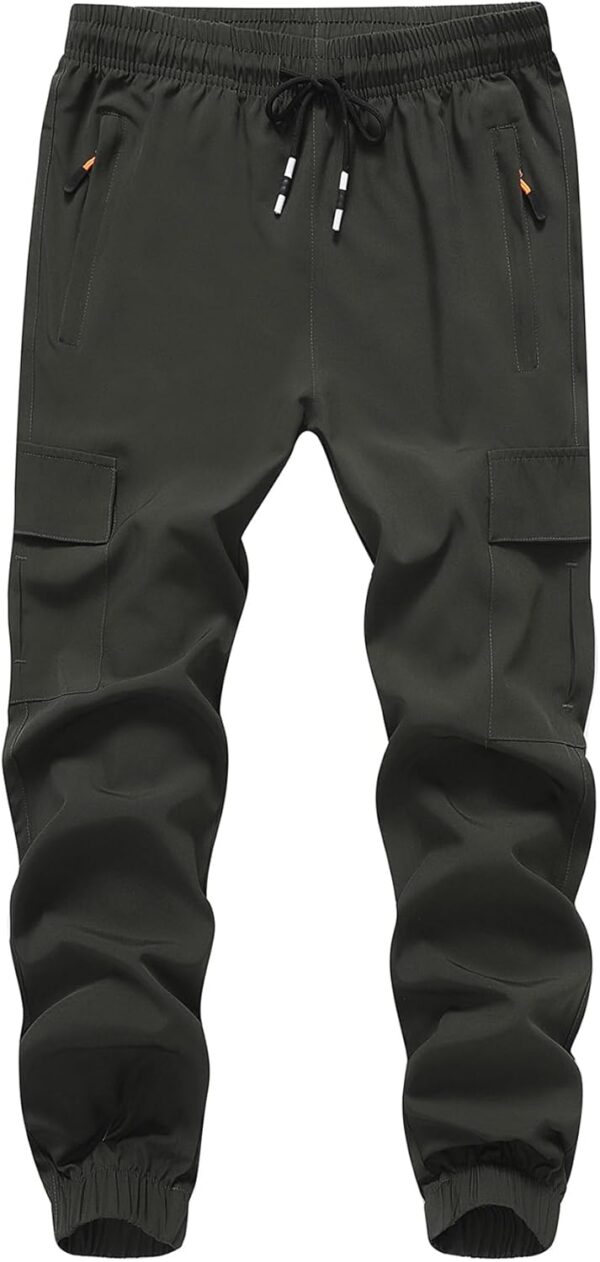 Boy's Cargo Joggers Pants Youth Quick Dry Hiking Lightweight...