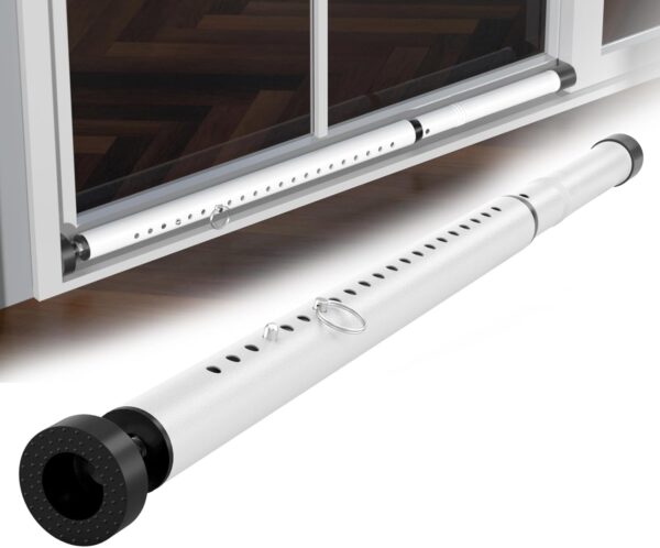 Sliding Door Security Bar，17.5-50 inch Adjustable Patio Door...