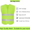 DUSKCOVE 10 Pack High Visibility Safety Vest for Traffic Wor...