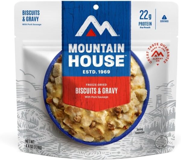 Mountain House Biscuits & Gravy | Freeze Dried Backpacking &...