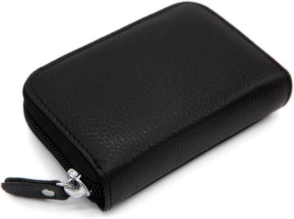 RFID Blocking Genuine Leather Credit Card Case Holder Securi...