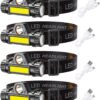 LED headlamp Flashlight 4-Pack LED Rechargeable Headlamp Hea...